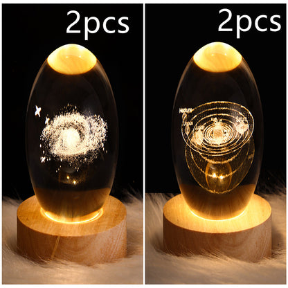 LEVARIA™ CrystalGlow Lamp – 3D Crystal Night Light