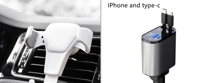 LEVARIA™ VoltDrive Pro – Ultra Fast Retractable Car Charger