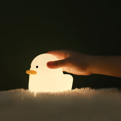 LEVARIA™ DuckGlow Night Lamp – Cute Silicone Night Light