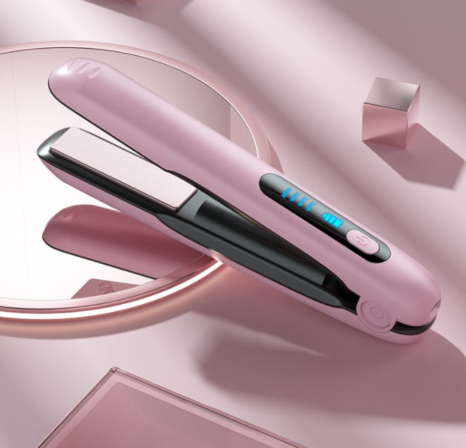 LEVARIA™ SilkWave Air Styler – Wireless Hair Straightener & Curler