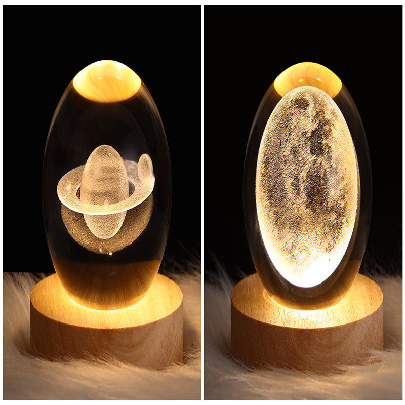 LEVARIA™ CrystalGlow Lamp – 3D Crystal Night Light