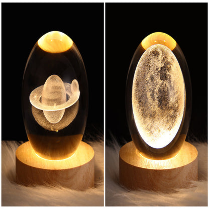 LEVARIA™ CrystalGlow Lamp – 3D Crystal Night Light