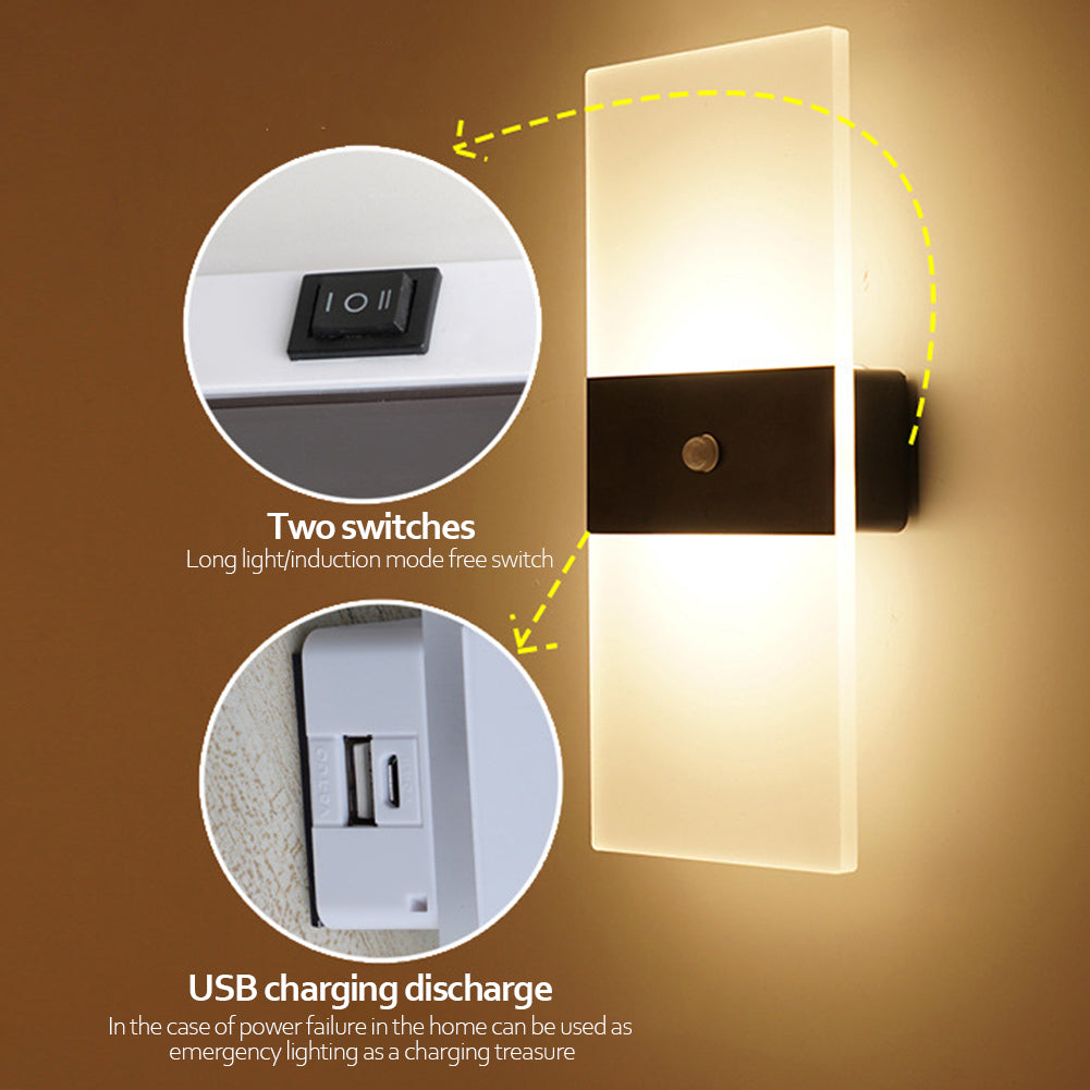 LEVARIA™ GlowBar Wireless Light – Rechargeable LED Wall Lamp