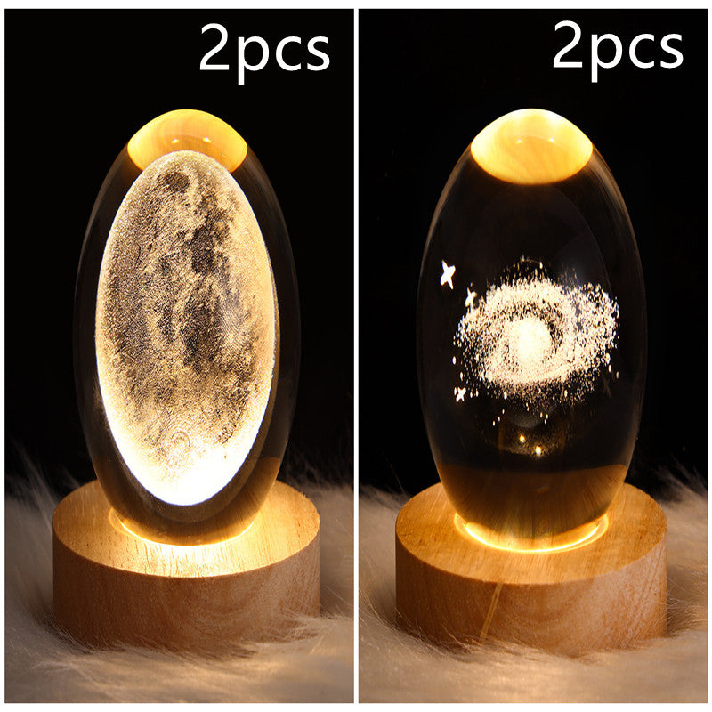LEVARIA™ CrystalGlow Lamp – 3D Crystal Night Light