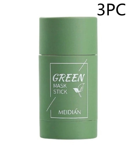 LEVARIA™ GlowClay Duo Mask – Green Tea & Eggplant Acne Treatment