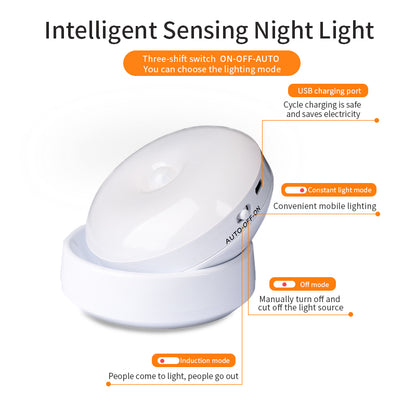 LEVARIA™ MotionGlow Night Light – Lámpara LED con Sensor de Movimiento 3 Modos