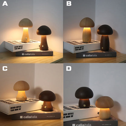 LEVARIA™ Lámpara Nocturna Minimalista de Madera | Luz Cálida para un Ambiente Relajante
