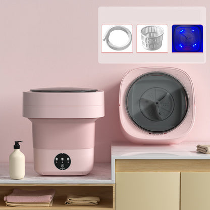 Mini Foldable Washing Machine Portable Mini Socks Underwear Panties Washing Machine Large Capacity 3 Models With Spinning Dry Gadgets