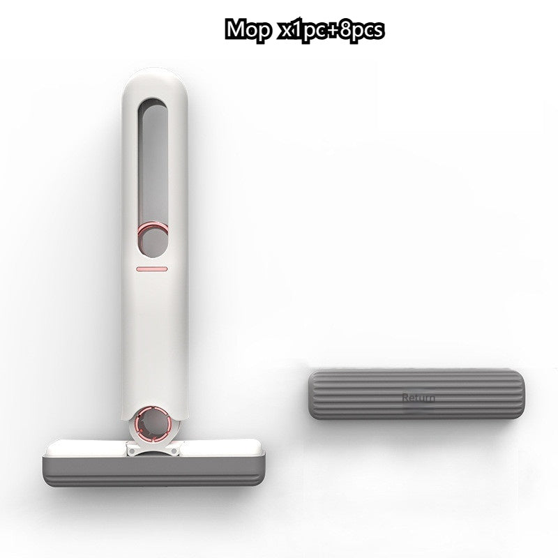 LEVARIA™ QuickSpin Clean Mop – Self-Wringing Mini Mop