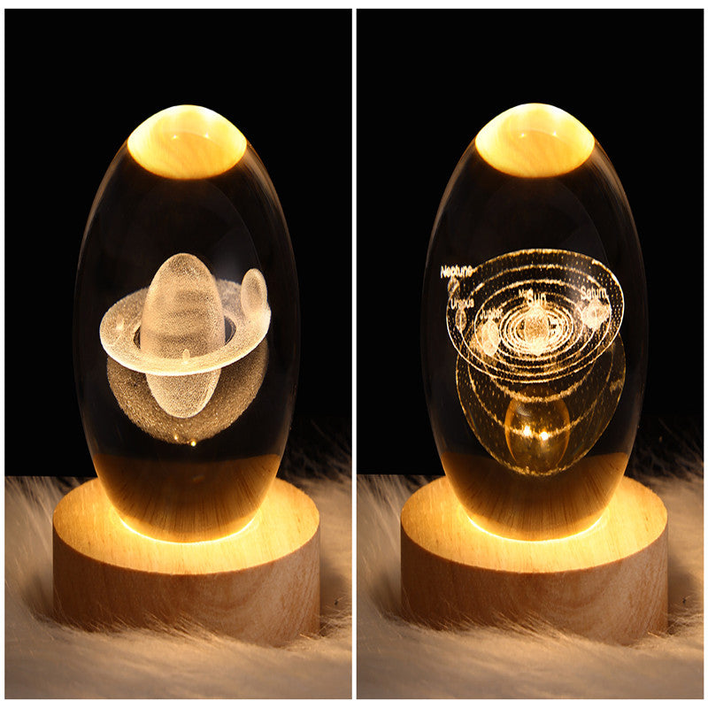 LEVARIA™ CrystalGlow Lamp – 3D Crystal Night Light