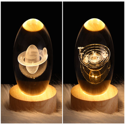 LEVARIA™ CrystalGlow Lamp – 3D Crystal Night Light