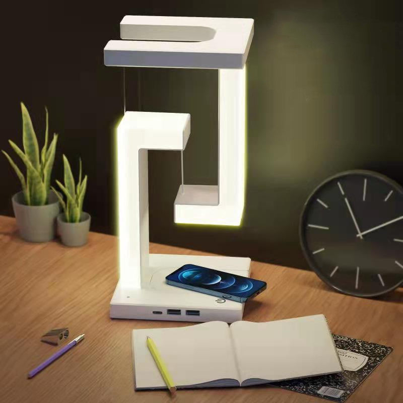 LEVARIA™ 3-in-1 Floating LED Lamp with Wireless Charging | Light, Decorate and Charge your Smartphone