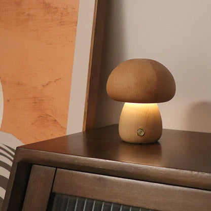 LEVARIA™ Lámpara Nocturna Minimalista de Madera | Luz Cálida para un Ambiente Relajante