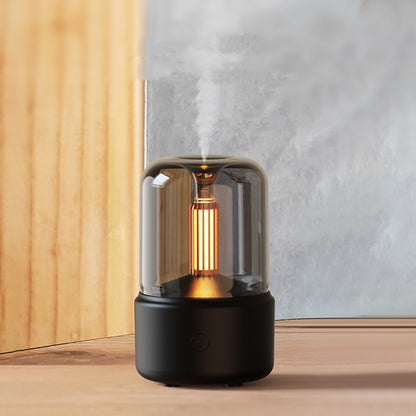 LEVARIA™ Difusor Aromático Efecto Vela | Humidificador con Luz Relajante y Aromaterapia